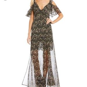 French Connection Hallie Floral Print Maxi Dress